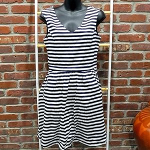 Zara Striped Dress Sz Med